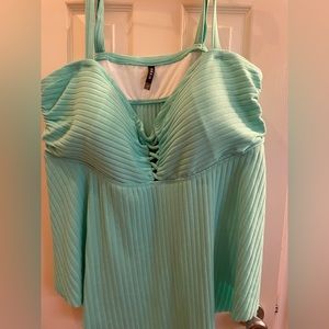 Torrid Size 5 Mint green swim top